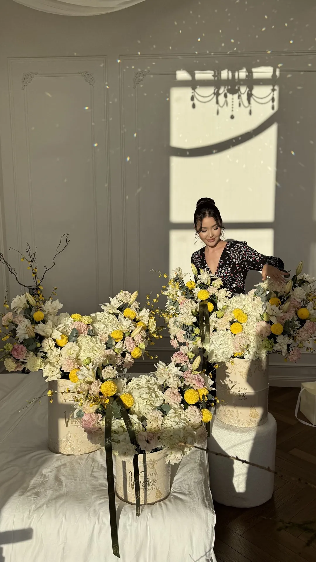 Свежий букет с доставкой Vverx Flowers по Казахстану