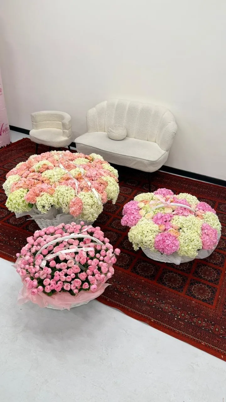 Букет из свежих цветов — Vverx Flowers Астана и Алматы